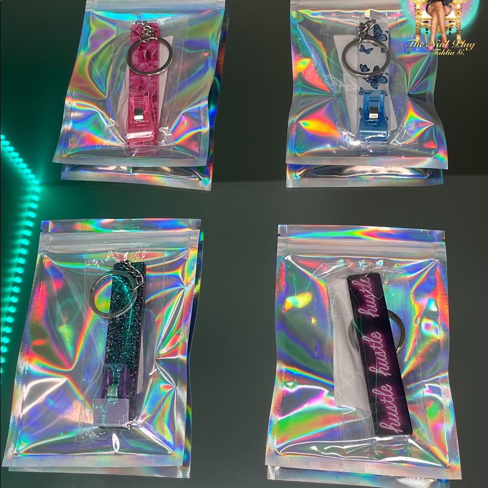 Nail Card Clip Keychains (4 Options) | The Nail Plug @thenailplugmi